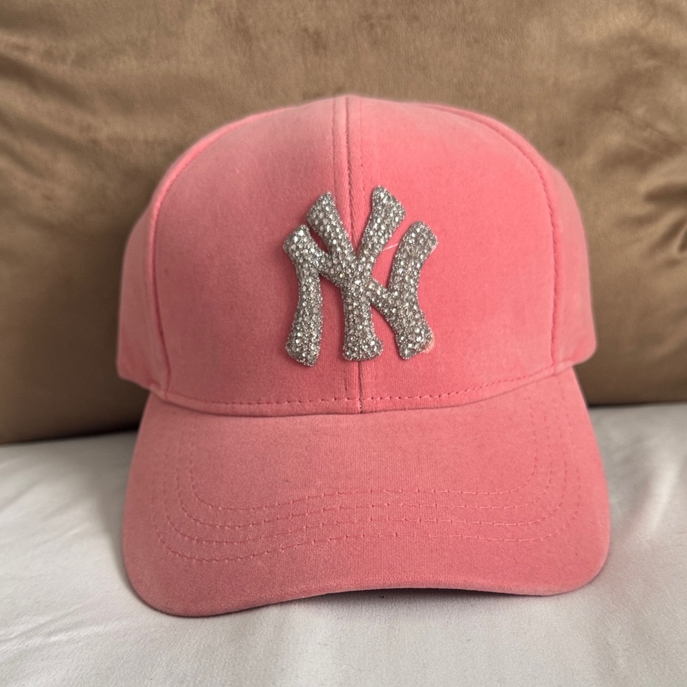 Pink Cap with Silver Logo